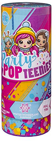 Party PopTeenies 6044096 - Surprise Poppers, Überraschungs Popper, Konfettikanone, Sammelpüppchen, Party feiern