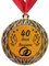 Larius Group Medaille Geschenk 40. Gemeinsame Jahre oder der Wunschtext – Hochzeitstag | Geschenk für Geburtstag, Weihnachten, Event, Wettbewerb, Hochzeit (mit Band)