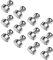 Neodymium Magnets, Extra Strong Rare Earth Magnets for Fridge Whiteboard Office Noticeboard Crafts Kitchen Map, Small Mini Round Powerful Permanent N52 Grade Magnet Heavy Duty, 12×16mm, 12PCS