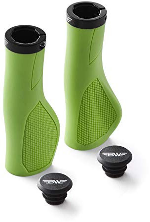 BW USA Ergo-Lock 2.0 Griffe - Dual Lock-On MTB Fahrrad Lenkergriffe - Grün