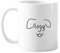 Pegatinas de texto de perro Art Deco regalo taza cerámica café porcelana vajilla