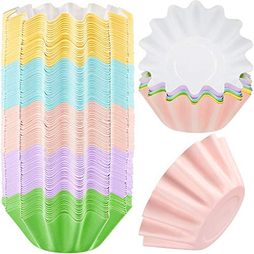 BOAO Wax Melt Liners - Reusable Wax Warmer & Leakproof Candle Warmer - 50 Pieces (Pink, Blue, Green, Yellow, Purple)