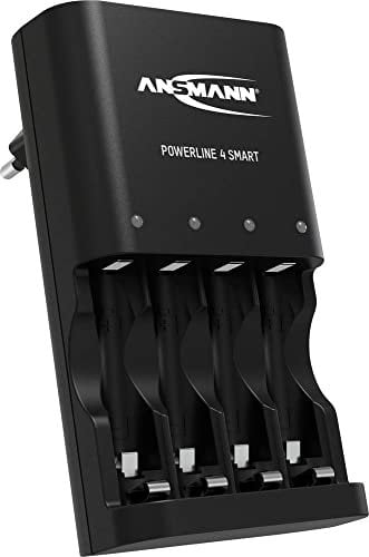 Ansmann Powerline 4 Smart Rundzellen-Ladegerät NiCd, NiMH Micro (AAA), Mignon (AA)