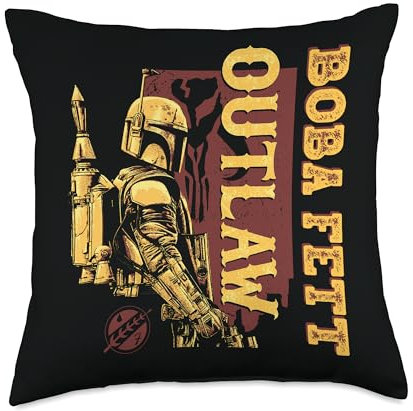 Star Wars Book of Boba Fett Outlaw Throw Kissen, 18 x 18 cm, mehrfarbig