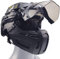 Airsoft Helm mit Schutzbrille und Visier Set, Full-Wrap Military Paintball Schutz Kombination, Visier 90°Verstellbar, für Outdoor-Jagd, CQB Schießen, BBS,Sets bk