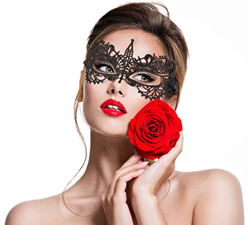 Balinco VENEZIANISCHE MASKE, Damen Maskenball, Elegant, Partyoutfit Zubehör, Kostüm Accessoire, Karneval-, Fastnacht-, Fasching-, Halloween, Sexy Frauen Augenmaske (Venezianische Maske 5)