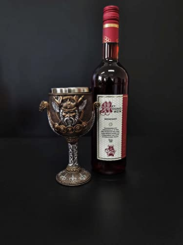 Geschenkset Wikingerkelch inklusive Met - Honigwein Beerenmet Wikinger Wikingertrunk (Beerenmet)