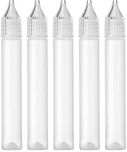 PiniceCore 5pcs Plastic Glue Applicator Needle Squeeze Bottle Dispensing Liquid Dropper for Paper Diy Scrapbooking Craft Tool