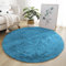 Lifup Teppich Shaggy Anti Rutsch Pflegeleicht, Rund Langflor Teppich für Wohnzimmer Schlafzimmer Kinderzimmer Hellblau 140 cm