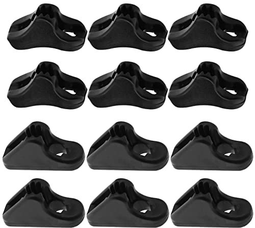 Create idea 20Pcs Rope Tensioner Replacement Wind Rope Buckle Plastic Cord Adjuster Anti-slip Adjustable Tool for Outdoor Activities Black 2mm