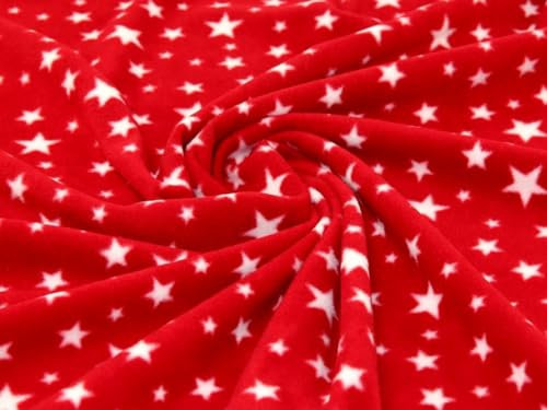 Polar-Fleece-Stoff, Meterware, Rot