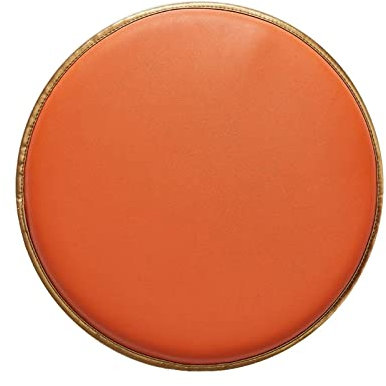 Yadlan Sitzkissen Rund 40 cm Outdoor, Stuhlkissen Rund Wasserfest, Sitzkissen KüChenstuhl Rund, Waschbar und Abnehmbar Sitzpolster Gartenstuhl mit Reißverschluss, GedäChtnisschaum Sitzauflagen Orange
