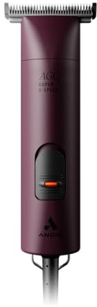Andis 23330 Professional AGC Super 2-Speed Horse Clipper with Detachable Blade - Cool & Quiet Running Design - Includes Ultra Edge Size T-84 Blade for Complete Horse Grooming - Burgundy