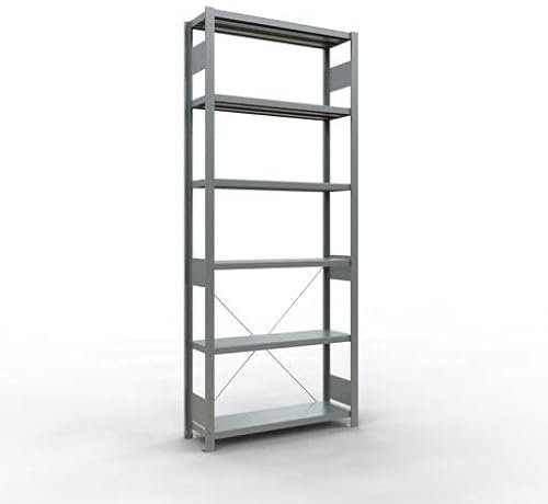 SCHULTE Lagertechnik Grundregal, Getränkekistenregal 1800 x 1.300 x 300 mm (HxBxT), schwarz/Silber, 3 Ebenen für 12 Getränkekisten