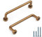 9BUILD 6 Stück Schrankgriffe Antik Messing Lochabstand 96mm Griffe für Küchenschränke Bronze Zinklegierung Möbelgriffe Küchengriffe griffe möbel Küchenschrank Vintage Schranktürgriffe EU0025