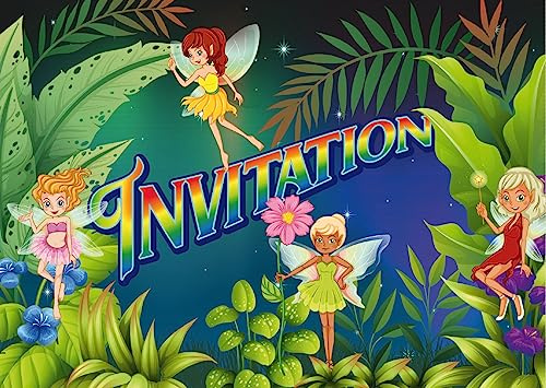Edition Colibri 10 Einladungskarten in französischer Sprache Feen des magischen Landes: 10 Einladungskarten für einen Geburtstag von Mädchen gemacht (11137 FR)