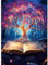 AIRDEA DIY Traumland Diamond Painting Set Erwachsene Kinder, Baum des Lebens Diamant Painting Bilder 5D Landschaft Diamant Kunst Diamant Malerei Set Cross Stickerei Malerei Kits für Heimdekor 30x40 cm