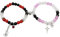 KieTeiiK Passende Armbänder, 2 Stück, Gothic, Halloween, Spinnen, Armband, magnetisch, Herz, Paar, Hip-Hop, elastische Perlenarmbänder für Männer und Frauen, Schmuckgeschenk, as show, Harz