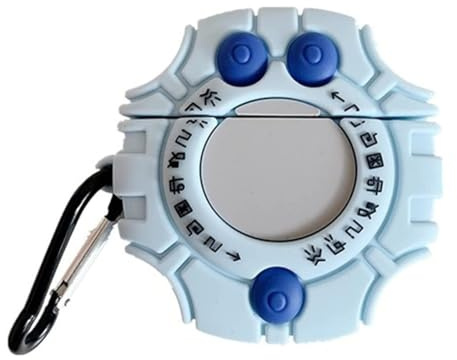eglixu Kopfhörer-Hülle für AirPods 1 & 2, niedliches Cartoon-Design, kreatives Digimon-Monster-Digivice-Design, weiches Silikon für Apple Airpods 1 2 Headset, Ladeabdeckung