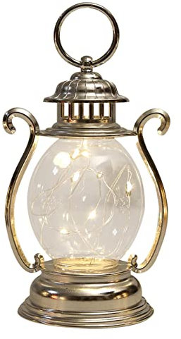 Monozoz Linterna LED vintage, lámpara de tormenta LED, lámparas de mesita de noche antiguas, linterna alimentada por pilas, linterna para Halloween, linterna de senderismo al aire libre, camping, 16,2