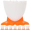 DEARMAMY 8pcs Chick Egg Cup Plastic: Single Holder - with Legs Cartoon Novelty for Boiled Poached Egg Breakfast Easter Supplies