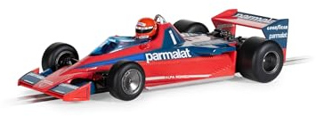 Scalextric C4510 1:32 Brabham BT45 Lauda Italien 1978 HD - Slotcar, Rennbahn, Auto für Rennbahn, Rennbahnauto, Rennbahn, Kinderspielzeug, Zubehör für Rennbahnen, Rot