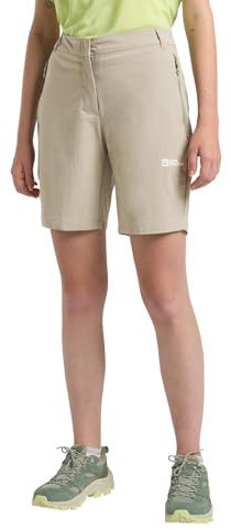 Jack Wolfskin Damen Hikeout Wander-Shorts, Stone, 42 EU