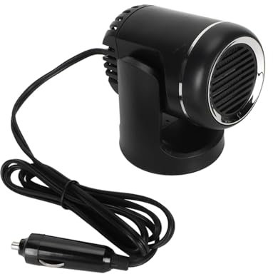 Tonysa 2-in-1-Auto-Heizung, 12 V, 120 W, Schnelles Heizen und Kühlen, Drehbarer Tragbarer Auto-Heizungsventilator mit Zigarettenanzünder-Stecker für Autos, LKWs, Wohnmobile