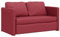 Hommdiy Bodensofa mit Schlaffunktion,klappcouch mit schlaffunktion,Weinrot 112x174x59 cm Kunstleder