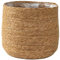 Milageto Cesta Tejida para macetas, Maceta rústica de Gran Capacidad, Organizador práctico, Cesta de Flores, contenedor para Dormitorio, Interior y Exterior