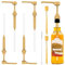 duisoad 7 Pièces Pompe Sirop, Distributeur Sirop Pompe Pompe à Sirop à Café pour Flacons de 750 ml avec Filetage de 28 mm, avec Brosse à Paille et Cuillère