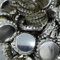 100 x Kronkorken 26mm - Kronenkorken mit Kunststoffeinlage - Bierkapsel für Bierflaschen Limonadeflaschen (SILBER, 100 Stück)