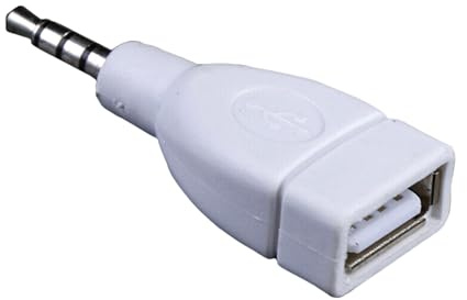carotoe Hohe Kompatibilität 3,5 mm AUX-Stecker auf USB 2.0-Buchse, Konverter für Soundgeräte und Kopfhörer