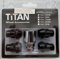 Titan M12 x 1,25 Radmuttern/Schrauben mit Schlüssel, schwarz, 60 Grad, kompatibel mit Nissan | Infiniti | Subaru