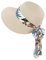 Feelorna Sombrero de paja para mujer, protección UV, sombrero de paja con ala ancha, transpirable, sombrero de playa, sombrero de verano plegable para viajes y vacaciones, Beige A., Talla única