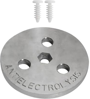 Placa Desnatadora para Piscina con Lastre, Ánodo De Zinc para Piscinas, Accesorios para De Filtración Y Bomba De Limpieza En Piscinas Exteriores E Interiores