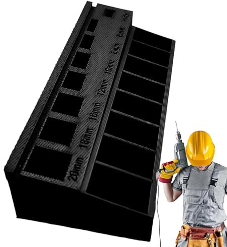 Organizer per viti, contenitore per ordinamento delle viti, su misura 3D, per officina, cassetta degli attrezzi, garage, armadio, costruzione meccanica