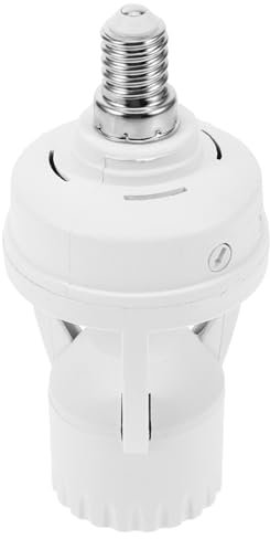 Homoyoyo 1Pièce Adaptateur avec Détecteur de Mouvement Douille Automatique pour Ampoules LED Installation Facile de Détection pour Couloirs et Escaliers