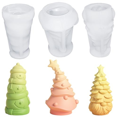 3er Silikonform Weihnachten Wichtel, 3D Silikonform Zwerg Weihnachtsdeko, Für Gießform Diy Weihnachts,Ostern Geschenk,Frühlings Deko