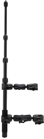 ZIZEV Motorcycle Double Clamp Handlebar Holder, Motorcycle Camera Mount Kit Heavy Duty 360 Rotating for Insta 360 X5 X4 X3 Action Cameras