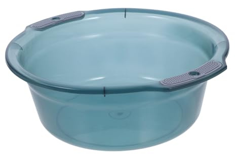 HEATSHAKING Plastik Waschbecken Mittlere Multifunktional für Küche und Badezimmer Großes Fassungsvermögen für Gesicht Wäsche Gemüse und Fußwäsche Stilvolles Design für Haushalt und Dormitory