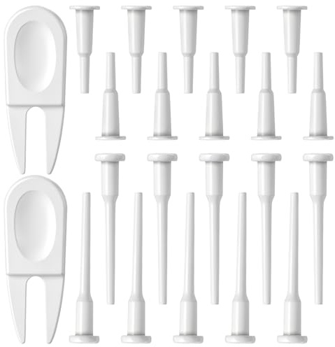 HJZHII Bouchons de balle de yoga, 20 bouchons d'air avec 2 outils de | Kit de remplacement pour ballon d'exercice fitness avec bouchon d'air pour ballon de Pilates, lit gonflable, piscine