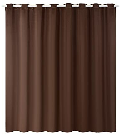 JEMIDI Vorhang Blickdicht lichtundurchlässig - Gardine mit Ösen Anbringung - Ösenschal Dekoschal Verdunkelungsvorhang - 100% Polyester lang