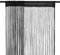 vidaXL 2X Fadenvorhang 100x250 cm Schwarz Fadengardine Türvorhang Gardine Deko