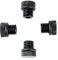 NICEYRIG M12 Rod Cap Stopper Schraube 12mm Gewinde für 15mm Rod Clamp Support Rig, 4er Pack