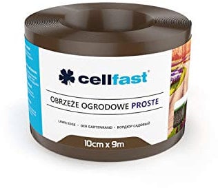 Cellfast Rasenkante gerade 10cm hoch und 9m lang 5901828850882 Braun