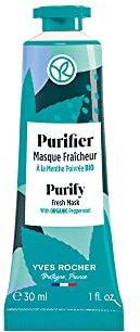 Yves Rocher Klärende Gel-Maske, Klärt die Haut und reinigt tiefenwirksam, 1 x Tube 30ml