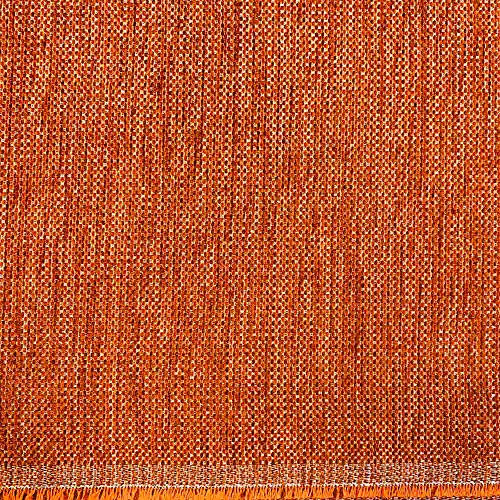 Kt KILOtela - Dekostoff, Polsterstoff, Möbel Bezugsstoff, Doppelseitiges Chenille, Polsterung für Stühle, Sofas, Möbel, 100 cm Länge x 280 cm Breite, Orange