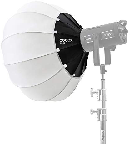 Godox CS-65D 65 cm de diámetro Linterna Plegable Softbox Fotografía Soft Box con Montaje Bowens Instalación rápida para grabación de Video Transmisión en Vivo Realización de películas