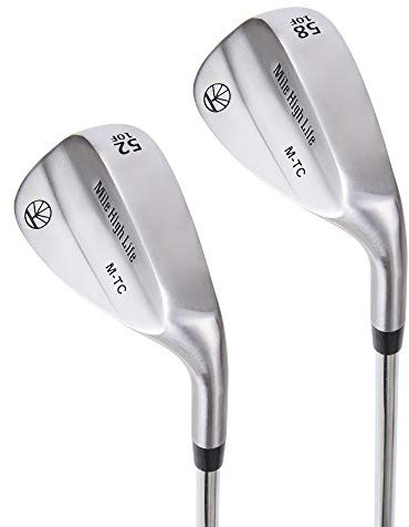 Mile High Life | Geschmiedete Golf-Sandkeil-Sets | Golf Gap Wedge Sets für Anfänger | Lob Wedge Golfschläger für Herren und Damen (Silver-52/58 Degrees Set)
